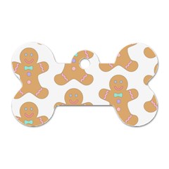 Happy Birthday Pattern Christmas Biscuits Pastries Dog Tag Bone (one Side) by artworkshop