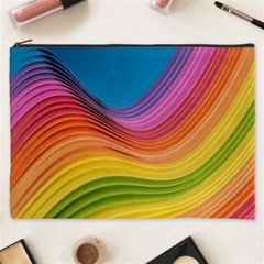  Rainbow Pattern Lines Cosmetic Bag (xxxl) by artworkshop