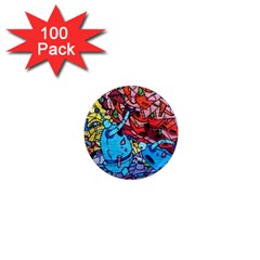 Graffiti-wall-mural-painting-arts 1  Mini Magnets (100 Pack)  by Simbadda