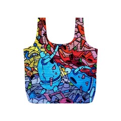 Graffiti-wall-mural-painting-arts Full Print Recycle Bag (s) by Simbadda