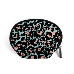 Blue And Pink Jaguar Dots Leopard Black And White Leopard Print Jaguar Dots Accessory Pouch (small) by ConteMonfrey