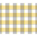 Grey yellow plaids Deluxe Canvas 14  x 11  (Stretched) 14  x 11  x 1.5  Stretched Canvas