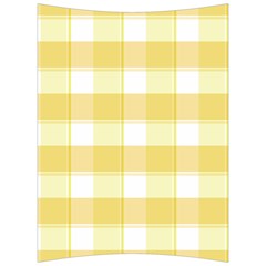 White And Yellow Plaids Back Support Cushion by ConteMonfrey