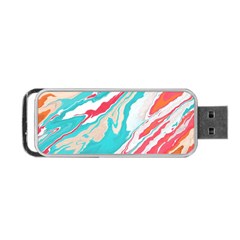 Stone Marble Texturw Pattern Portable Usb Flash (two Sides) by Wegoenart