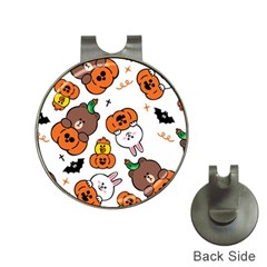 Illustration Pumpkin Bear Bat Bunny Chicken Hat Clips With Golf Markers by Sudhe