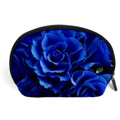 Blue Roses Flowers Plant Romance Accessory Pouch (large) by Wegoenart