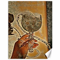 A Little Glass Of White Wine - Italian Drinks Canvas 36  X 48  by ConteMonfrey