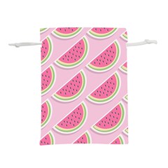 Pink Melon Wayermelon Pattern Food Fruit Melon Lightweight Drawstring Pouch (s) by Ravend