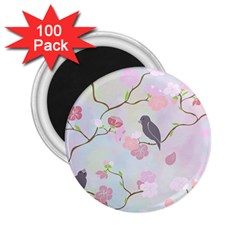 Bird Blossom Seamless Pattern 2 25  Magnets (100 Pack)  by Ravend