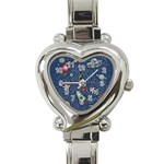 Illustration Cat Space Astronaut Rocket Maze Heart Italian Charm Watch Front