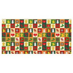 Xmas Christmas Pattern Banner And Sign 4  X 2  by danenraven