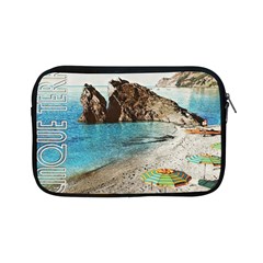 Beach Day At Cinque Terre, Colorful Italy Vintage Apple Ipad Mini Zipper Cases by ConteMonfrey