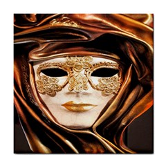 Venetian Mask Tile Coaster by ConteMonfrey