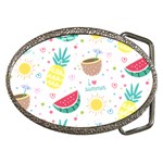 Pineapple And Watermelon Summer Fruit Belt Buckles Front