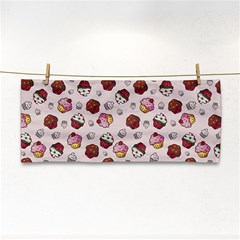 Cake Cupcake Sweet Dessert Food Hand Towel by Ravend