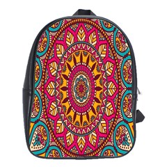 Buddhist Mandala School Bag (large) by nateshop