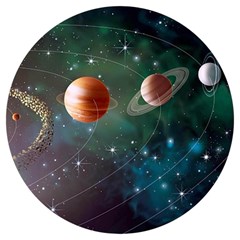 Planet Galaxy Fantasy Round Trivet by danenraven