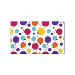 Background Polka Dot Sticker (rectangular) by Ravend