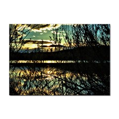 Forest Sunset Dusk Reflection Sticker A4 (10 Pack) by Wegoenart