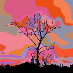 Tree Landscape Abstract Nature Colorful Scene Play Mat (square) by danenraven