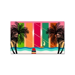 Beach Summer Wallpaper Sticker (rectangular) by Ravend