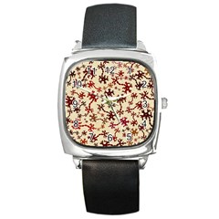 Neuron Nerve Cell Neurology Square Metal Watch by Ravend