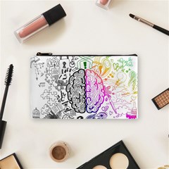 Anatomy Brain Head Medical Psychedelic  Skull Cosmetic Bag (small) by danenraven