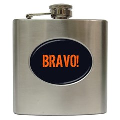 Bravo! Italian Saying Hip Flask (6 Oz) by ConteMonfrey