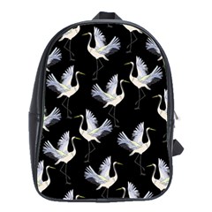 Crane-pattern School Bag (large) by Jancukart