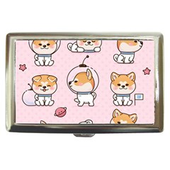 Set Kawaii Smile Japanese Dog Cartoon Cigarette Money Case by Wegoenart