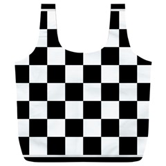 Chess Board Background Design Full Print Recycle Bag (xxl) by Wegoenart