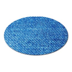 Blue Denim  Oval Magnet by ConteMonfrey