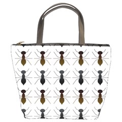 Ants Insect Pattern Cartoon Ant Animal Bucket Bag by Ravend