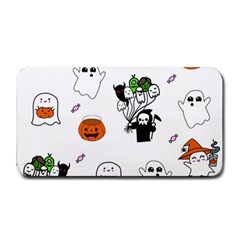 Halloween Jack O Lantern Vector Medium Bar Mat by Ravend