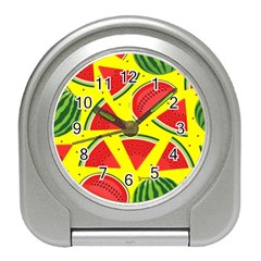 Yellow Watermelon   Travel Alarm Clock by ConteMonfrey