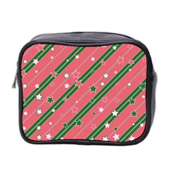 Christmas-background-star Mini Toiletries Bag (two Sides) by Wegoenart