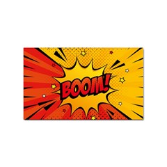 Explosion Boom Pop Art Style Sticker (rectangular) by Wegoenart