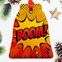 Explosion Boom Pop Art Style Ornament (bell) by Wegoenart