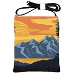 Illustration Landscape Nature Shoulder Sling Bag Front