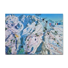 Map Zermatt The Alps Matterhorn Switzerland Mountain Nature Sticker A4 (10 Pack) by Wegoenart