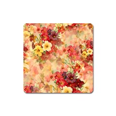 Seamless Pattern Textile Surface Luxury Vintage Square Magnet by Wegoenart