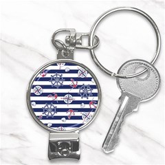 Seamless Marine Pattern Nail Clippers Key Chain by BangZart