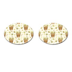 Plant Pot Easter Cufflinks (oval) by ConteMonfrey