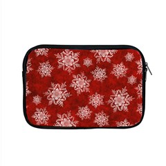 Snowflakes And Star Patternsred Snow Apple Macbook Pro 15  Zipper Case by artworkshop