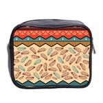 Ethnic tribal pattern background Mini Toiletries Bag (Two Sides) Back