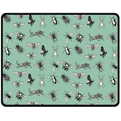 Insects Pattern Double Sided Fleece Blanket (medium)  by Valentinaart