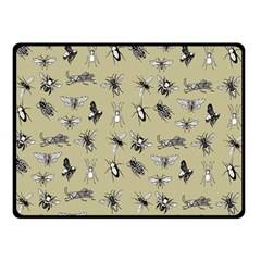 Insects Pattern Double Sided Fleece Blanket (small)  by Valentinaart