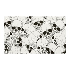 Skull Pattern Banner And Sign 5  X 3  by Valentinaart