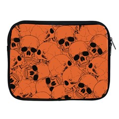 Skull Pattern Apple Ipad 2/3/4 Zipper Cases by Valentinaart