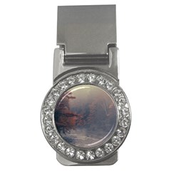 Morning River Forest Autumn Misty Morning Stream Money Clips (cz)  by danenraven